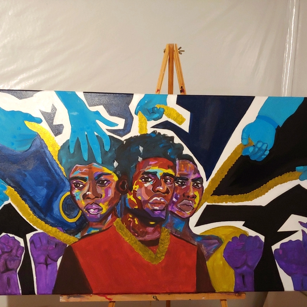 Colorful Painting (Large canvas)